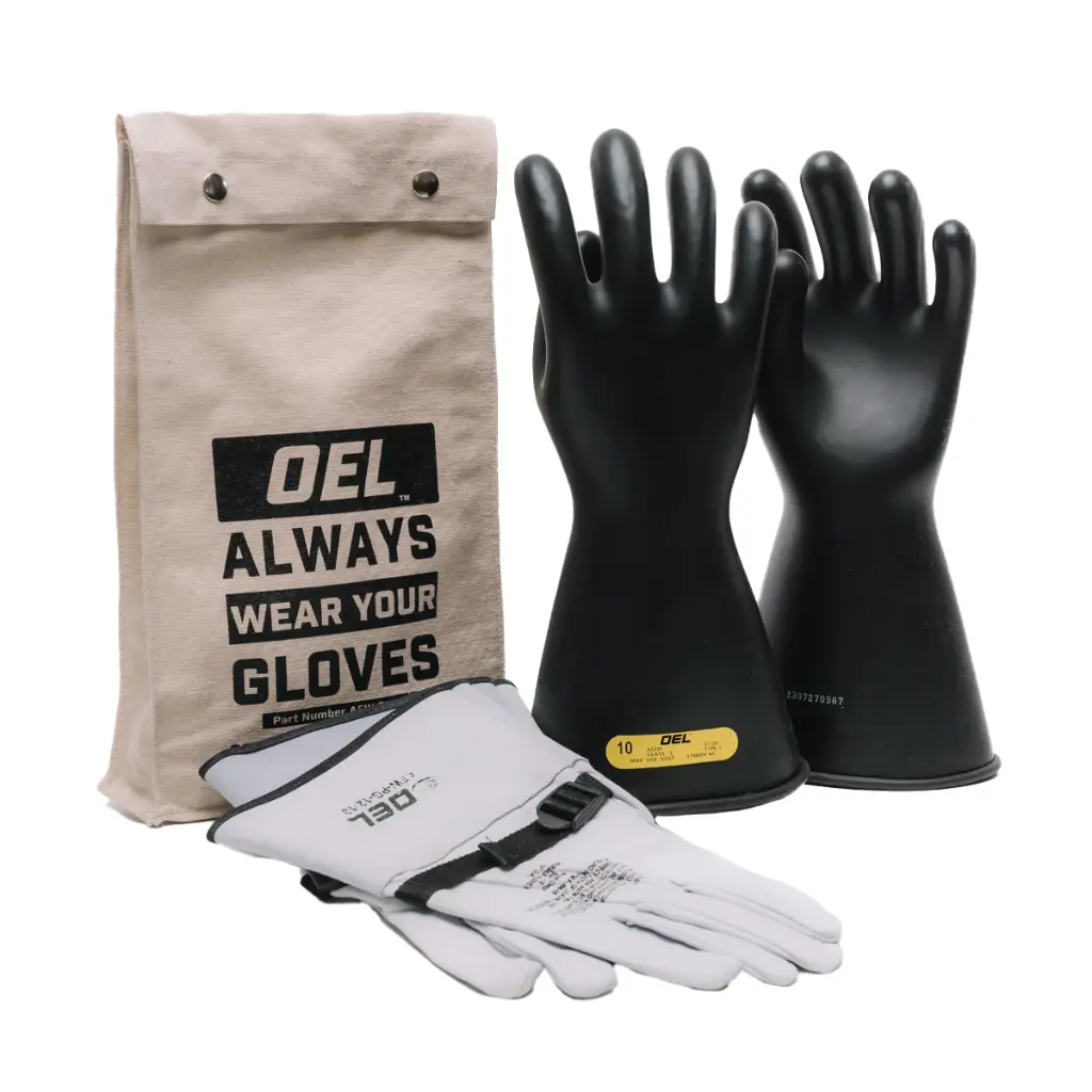 RubberGlove-Kit-2-16"-Black-SZ:8-17000V