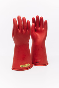 [IRG216R8] RubberGlove-Single-2-16"-Red-SZ:8-17000V